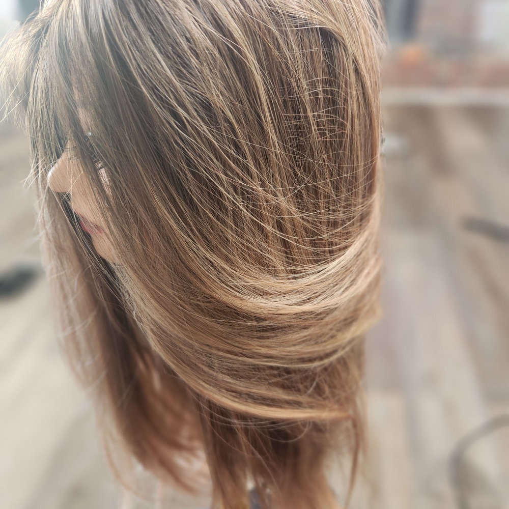 Natural Brown Synthetic Transparent Lace Front Wig